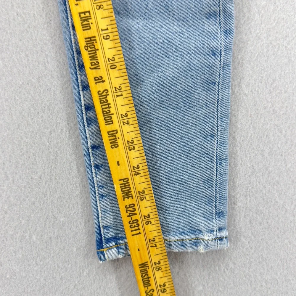 IRO Paris Gaety-19S Slim High Rise Button Fly Light Wash Denim Jeans Size 27 NWT